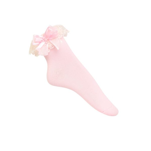 Dolly Bow Bobby Socks – Pink