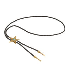 Bolo Tie with Western Star – Gold