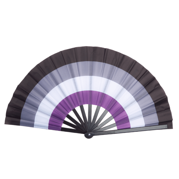 Asexual Pride Flag Hand Fan