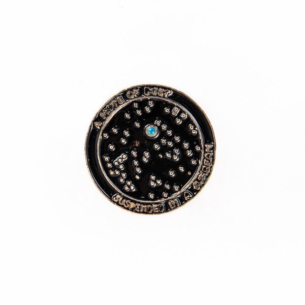 A Mote of Dust Suspended in a Sunbeam Enamel Pin