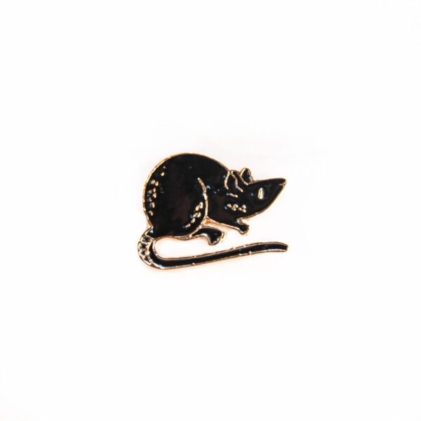 Black Rat Enamel Pin