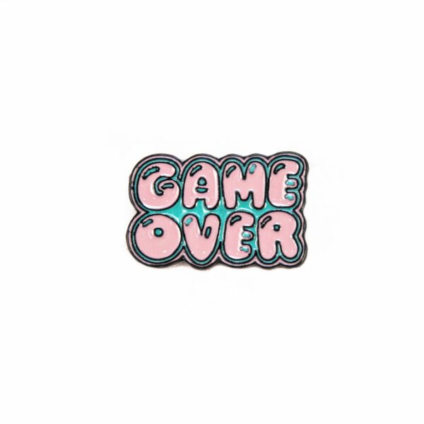 Game Over Enamel Pin