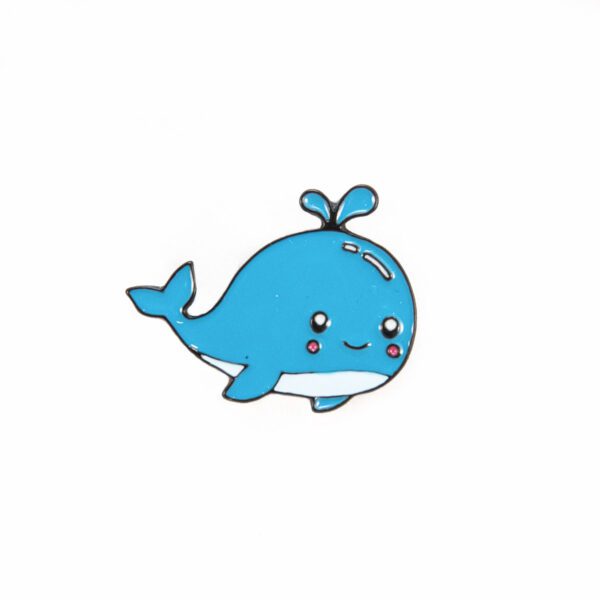 Cute Baby Blue Whale Enamel Pin
