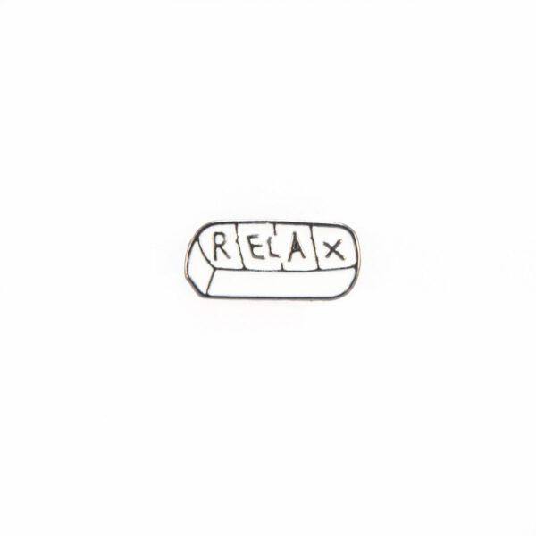 Relax Enamel Pin