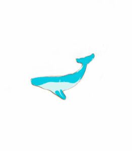 Blue Whale Enamel Pin