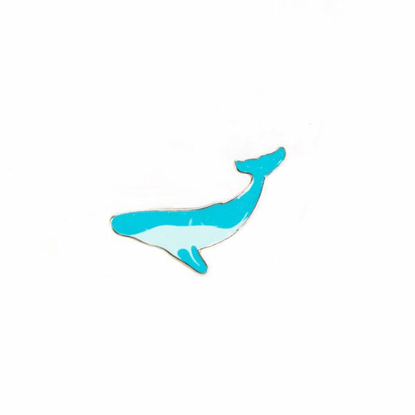 Blue Whale Enamel Pin