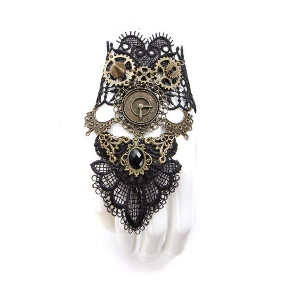 SteamPunk - Lace Ring Bracelet