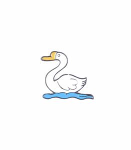 Duck on Water Enamel Pin - #80