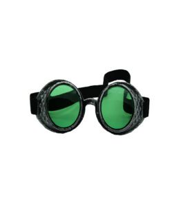 Steampunk Goggles - Green Lens
