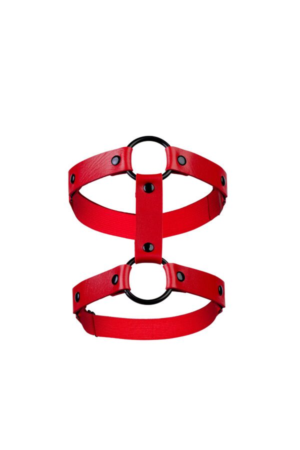 Clarice Red - Double Leg Garter