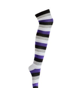 Asexual Pride Over The Knee Socks