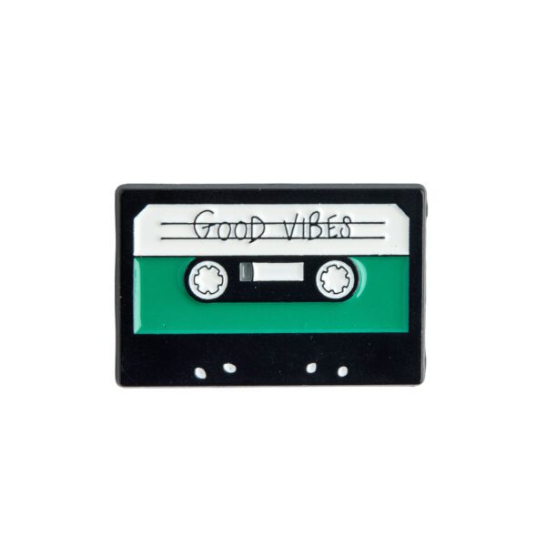 Good Vibes Cassette Enamel Pin - #382