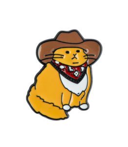 Cowboy Cat Enamel Pin - #350