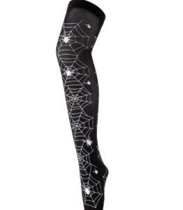 Black Spiderwebs - Over the Knee Stockings