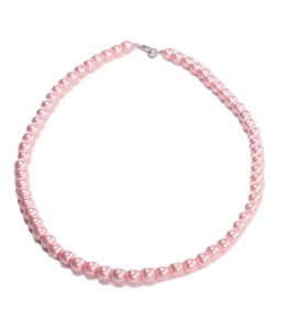 Handmade Beaded Necklace – Light Pink
