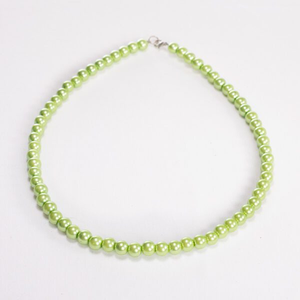 Handmade Beaded Necklace - Jade Green