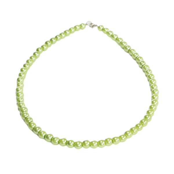 Handmade Beaded Necklace - Jade Green