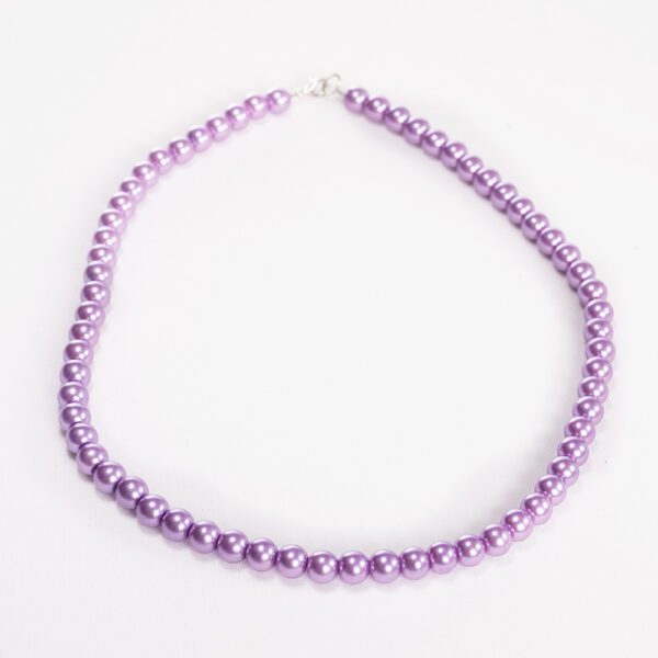 Handmade Beaded Necklace - Violet