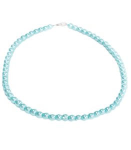 Handmade Beaded Necklace – Aqua