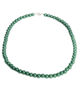 Handmade Beaded Necklace – Forrest Green