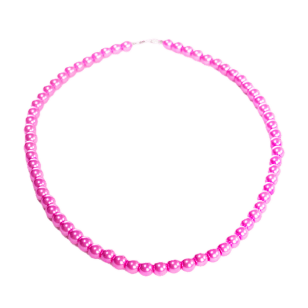 Handmade Beaded Necklace – Pink