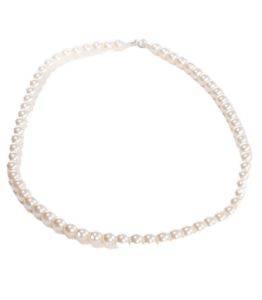 Handmade Beaded Necklace – Creamy White