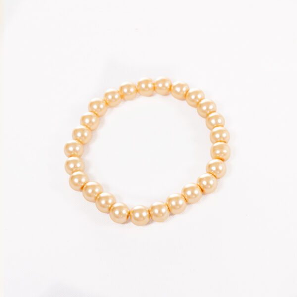 Handmade Beaded Bracelet - Honey Gold