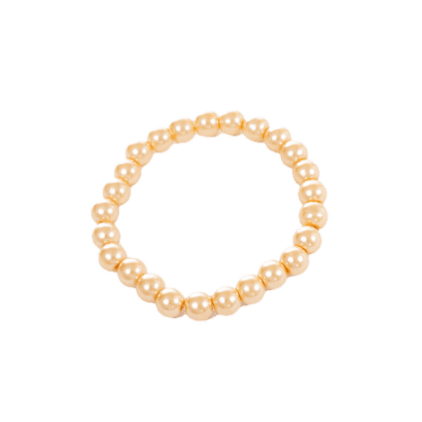 Handmade Beaded Bracelet – Honey Gold