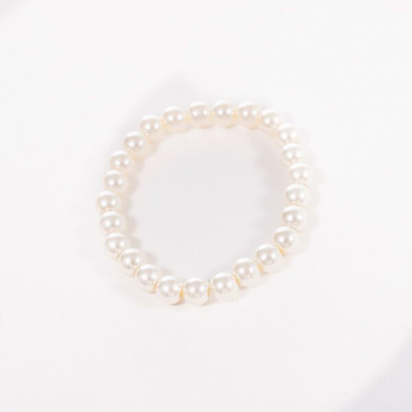 Handmade Beaded Bracelet - Creamy White