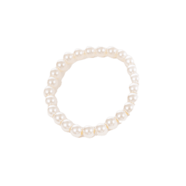 Handmade Beaded Bracelet - Creamy White