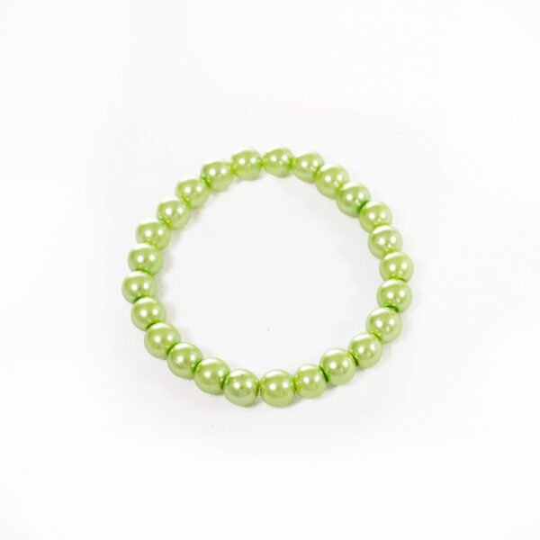 Handmade Beaded Bracelet - Pastel Green