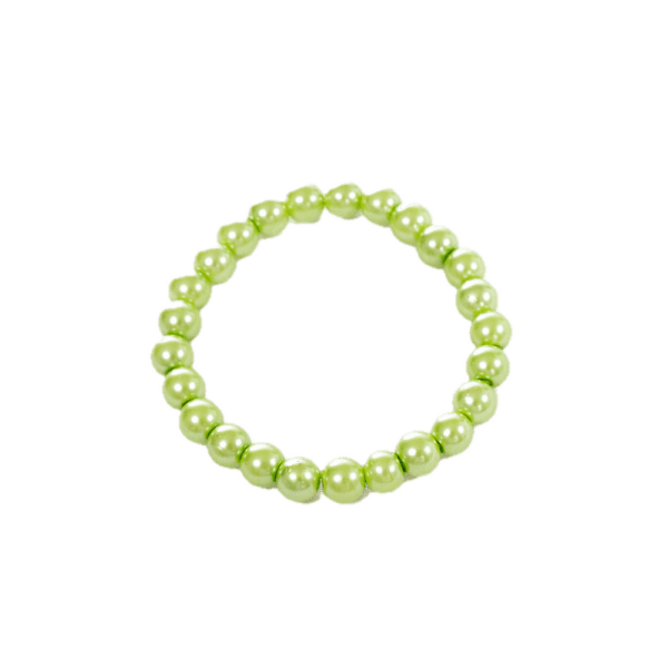 Handmade Beaded Bracelet - Pastel Green