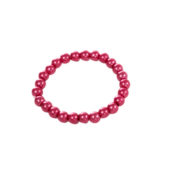 Handmade Beaded Bracelet - Ruby Red