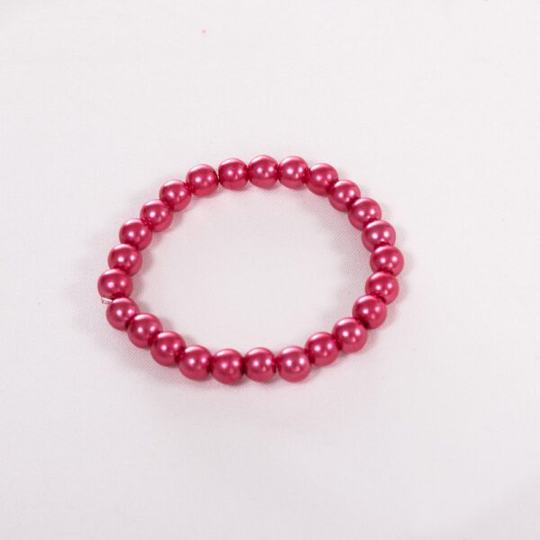 Handmade Beaded Bracelet - Rose Pink