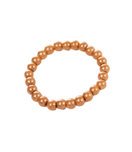 Handmade Beaded Bracelet – Dark Gold