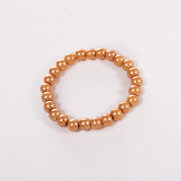 Handmade Beaded Bracelet - Dark Gold