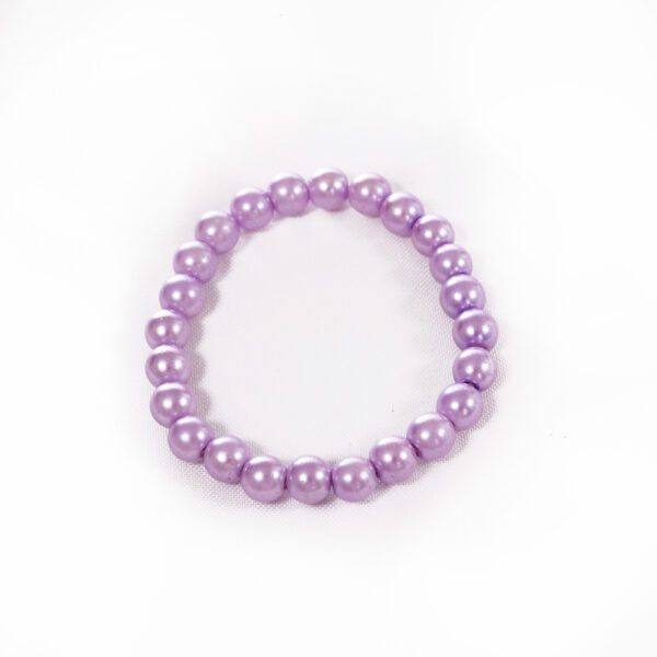 Handmade Beaded Bracelet - Lavender
