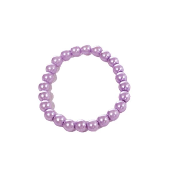 Handmade Beaded Bracelet - Lavender