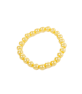 Handmade Beaded Bracelet – Lemon Yellow
