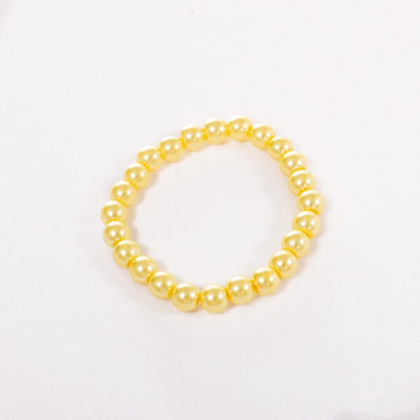 Handmade Beaded Bracelet - Lemon Yellow