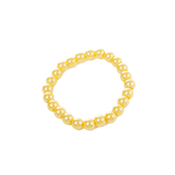 Handmade Beaded Bracelet - Lemon Yellow