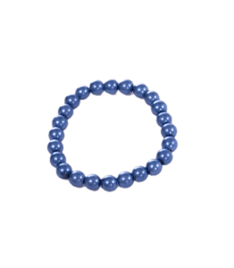 Handmade Beaded Bracelet - Steel Blue