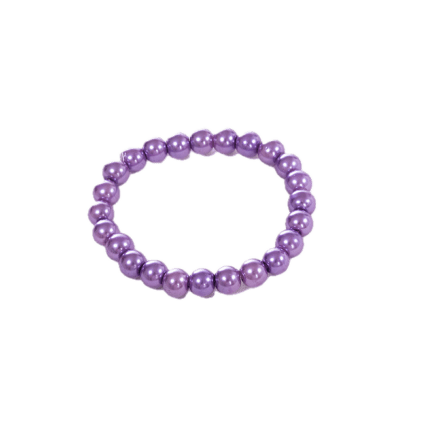 Handmade Beaded Bracelet - Violet