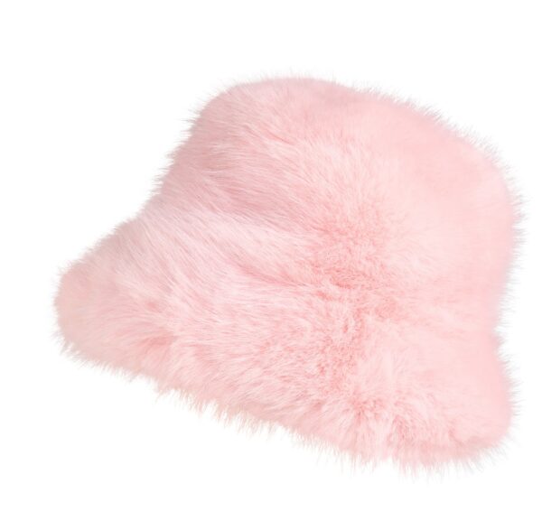 Pink Fluffy Bucket Hat