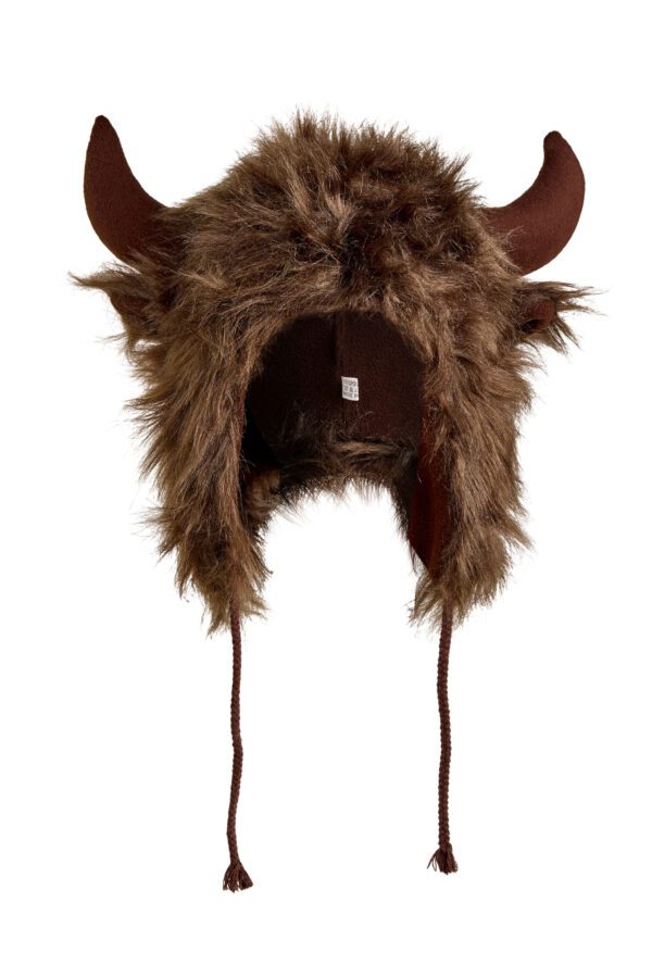Highland Cow Horn Hat - Brown