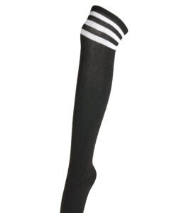 Black Over The Knee Socks – White Stripes