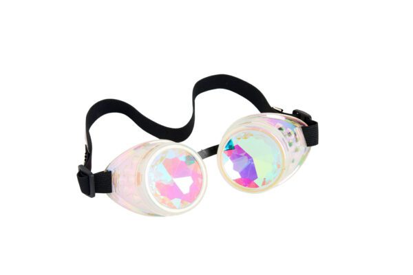 Steampunk Kaleidoscope Goggles - Pearl Metalic