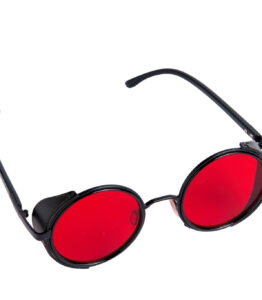 Steampunk Glasses - Black & Red