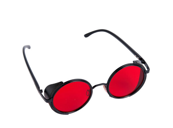 Steampunk Glasses - Black & Red