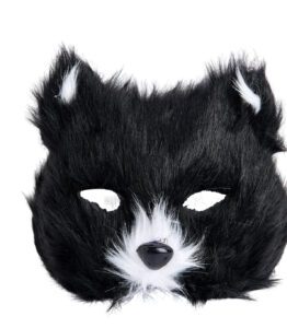 Cat Mask Furry - Black/White